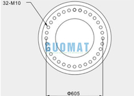 3H630376 GUOMAT 산업 공기 스프링 제조자 720mm 고무 풀무