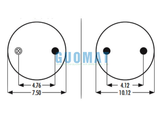 W01-358-9415 파이어스톤 트럭 공기 스프링 1R11-018 굿이어 공기 서스펜션 Pneumatique