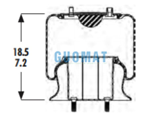 W01-358-9415 파이어스톤 트럭 공기 스프링 1R11-018 굿이어 공기 서스펜션 Pneumatique