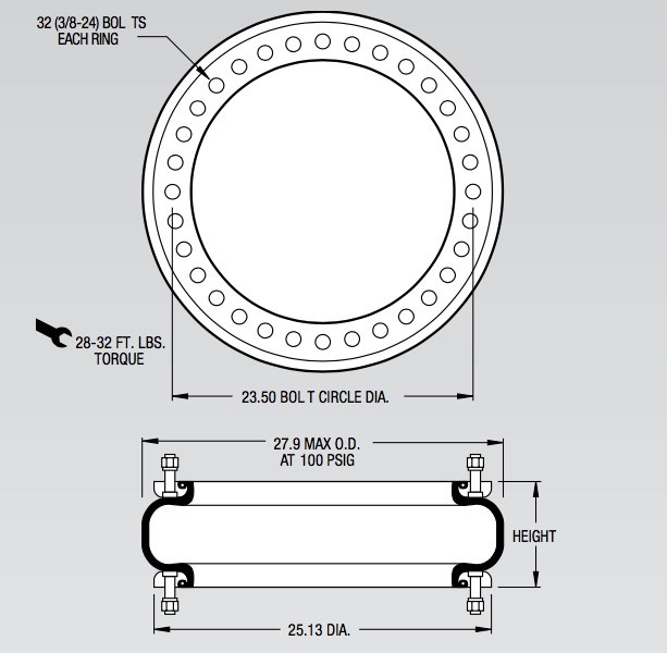 FS 2870-16 RS 독일 CONTITECH 산업 공기 봄 고강도 건설 내화 석재 W01-358-7737