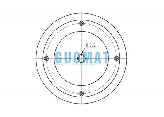 14개 1/2x3 산업 공기는 펀치 설비를 위해 집회 W01-R58-4065 내화 석재 M/31143 노르그렌을 튀게 합니다