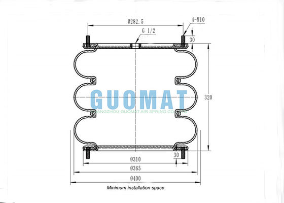 14개 1/2x3 산업 공기는 펀치 설비를 위해 집회 W01-R58-4065 내화 석재 M/31143 노르그렌을 튀게 합니다