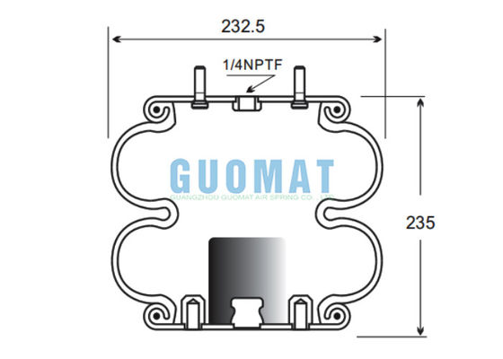 듀플 커블트 에어 스프링 2B9-253 굿이어 W01-358-6945 파이어스톤 에어 서스펜션