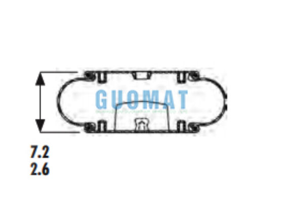 W013586920/W013587043 파이어스톤 고무 공기 스프링 1B12-305 굿이어 산업 공기 밸로우