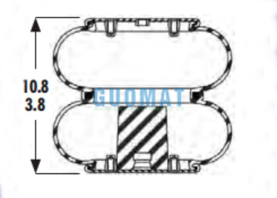 2B9-201 굿이어 헤비 듀티 에어 스프링 W01-358-6935 파이어스톤 더블 벨로우 에어 백