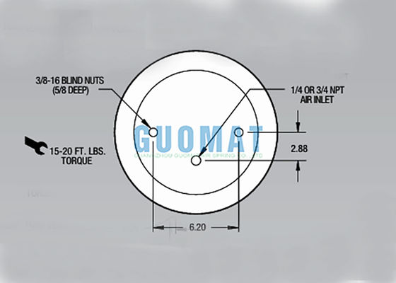 W01-358-9030 트레일러 서스펜션 에어백 부품 1T15M-0 대형 트럭 에어 스프링