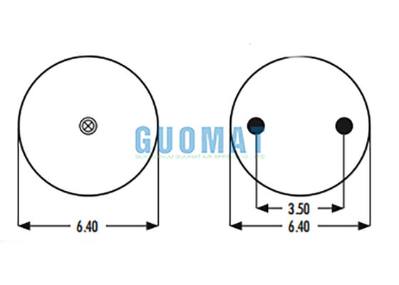 2B9-230 Goodyear 공기 스프링 보충 578-92-3-202 산업 고무 공기 풀무