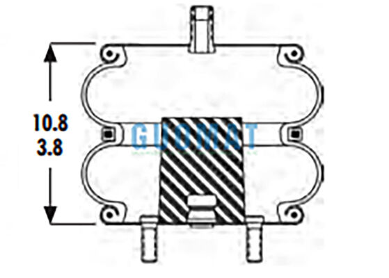 2B9-230 Goodyear 공기 스프링 보충 578-92-3-202 산업 고무 공기 풀무