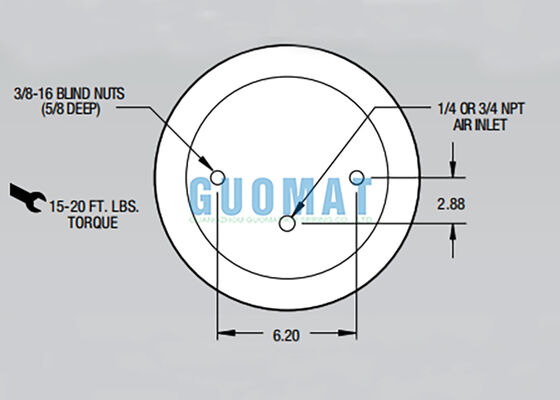 파이어스톤 롤링 로브 에어 스프링 W01-358-9053 1T15M-2 트럭 서스펜션 에어백