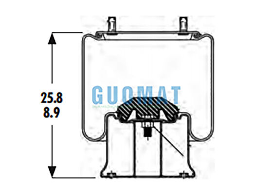 1R14-201 Goodyear 중형 트럭 공기 스프링 566-28-3-020 공기 서스펜션 시스템