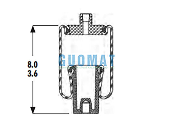 1S3-011 굿이어 카브 공기 스프링 W02-358-4001 파이어스톤 공기 충격 흡수기