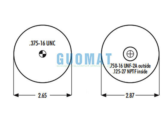 Goodyear 1S4-007 고무 에어백 서스펜션 W023587001 파이어스톤 트럭 카비 에어백 교체