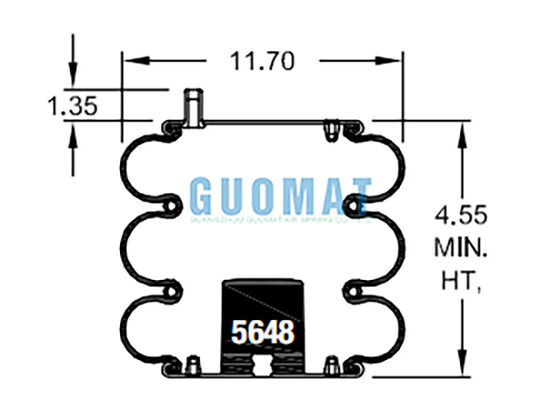 FT 330-29 703 컨티테크 산업용 에어백 W01-358-7990 파이어스톤 공기용 에어백