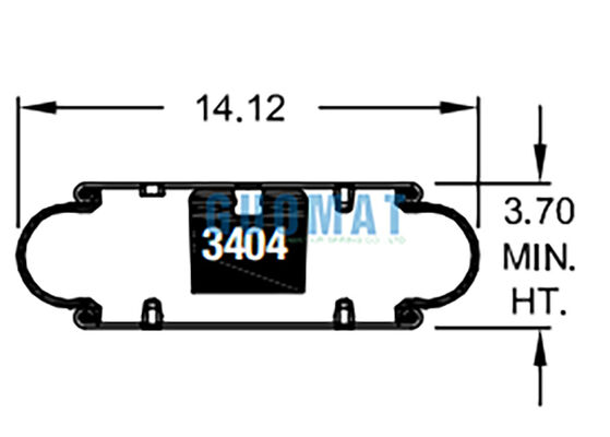 W01-358-7105 파이어스톤 고무 공기 충격 113 스타일 산업 진동 격리 공기 봉지