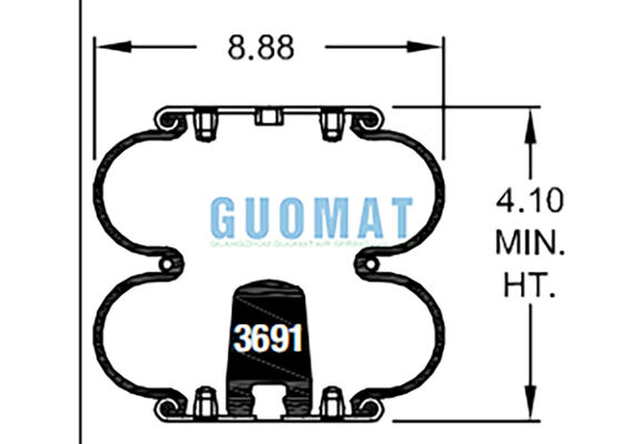 W01-358-6902 파이어스톤 산업용 에어백 FD 200-19 310 콘티테크 고무 에어 스프링