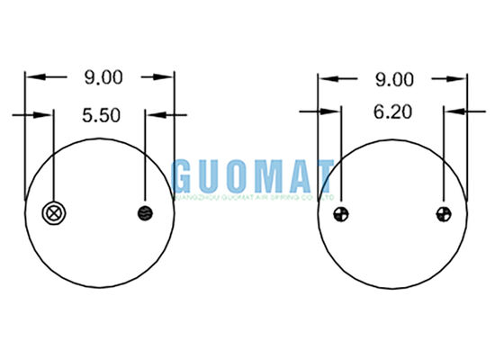 트리플 컨볼루티드 에어 스프링 W01-358-8016 파이어스톤 서스펜션 에어 쇼크 업소버 백