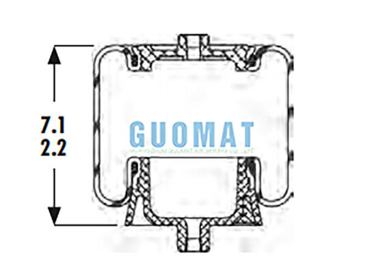 1S4-067 캡 에어 스프링 굿이어 ASC-08-7-137 트럭 서스펜션 에어백 교체