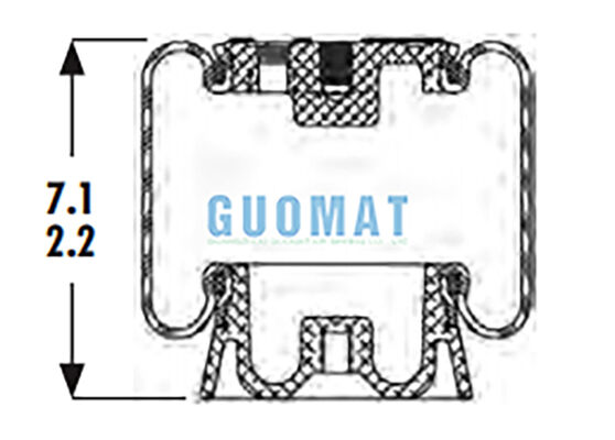 1S4-123 굿이어 캐빈 에어 스프링 ASC-08-7-15 트럭 운전석 서스펜션용 에어 쇼크