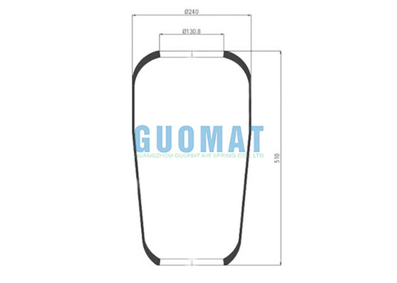 706 N1 콘티테크 버스 에어 스프링 76797 고무 벨로우 MAN 81.43601.0096