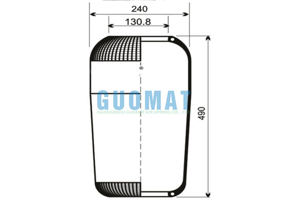 713N 콘티테크 서스펜션 에어 스프링 72296 에어 벨로우즈 V1F21D VIBRACOUSTIC