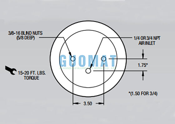 W01-358-5712 파이어스톤 트럭 공기 스프링 롤링 로브 공기 서스펜션 시스템 1T14C-7