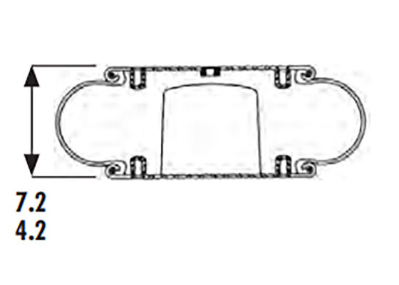 1B12-306 Goodyear Single Convoluted Air Bags 578-91-3-301 Suspension Shock Absorber 