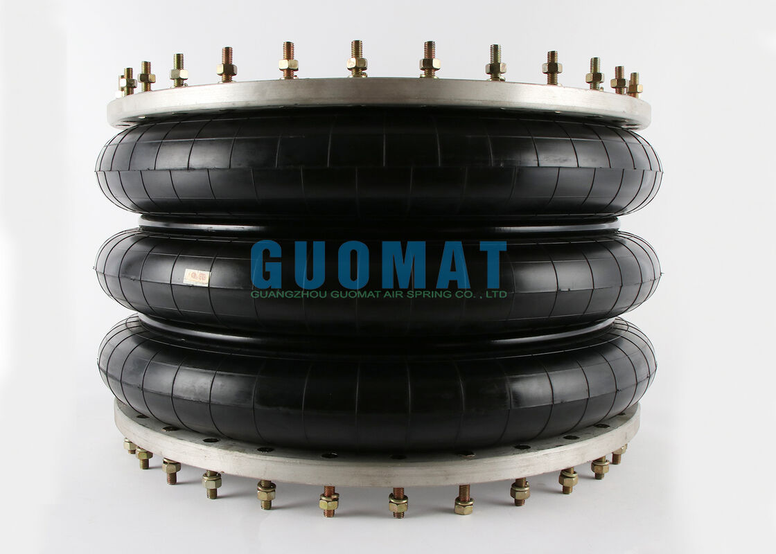 W01-358-9603 파이어스톤 플랜지 공기 스프링 348-3 스타일 트리플 커블루트 산업 공기 충격