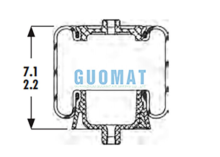 1S4-067 캡 에어 스프링 굿이어 ASC-08-7-137 트럭 서스펜션 에어백 교체