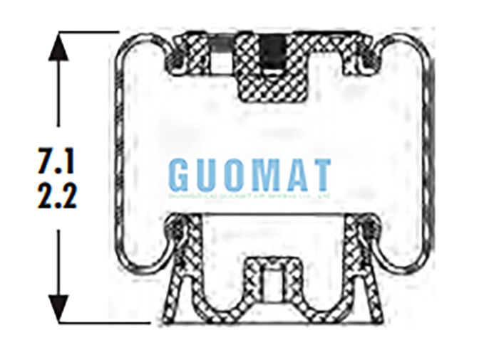 1S4-123 굿이어 캐빈 에어 스프링 ASC-08-7-15 트럭 운전석 서스펜션용 에어 쇼크