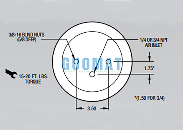 W01-358-5712 파이어스톤 트럭 공기 스프링 롤링 로브 공기 서스펜션 시스템 1T14C-7